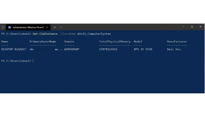 powershell window