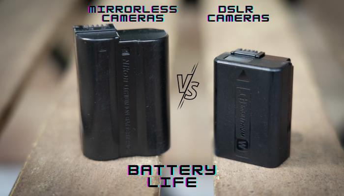 mirrorless camera battery life comparison