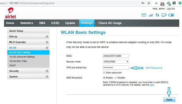 Login Airtel Router